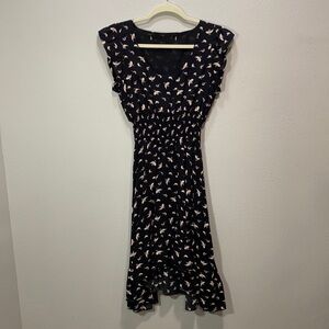 American Rag bird print‎ dress asymmetric